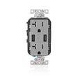 Leviton Decora 20 amps 125 V Gray Outlet and USB Charger 5-20R 1 pk