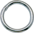 Campbell T7660841 Welded Ring, 200 lb Working Load, 1-1/4 in ID Dia Ring, #4 Chain, 0.22 in Wire, Steel, Zinc-Plated