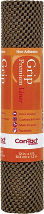 Con-Tact 04F-C6L1B-06 Shelf and Drawer Liner, 4 ft L, 12 in W, PVC, Chocolate