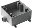 Carlon E9802DR Electrical Junction Box, 2-Gang, PVC, Gray