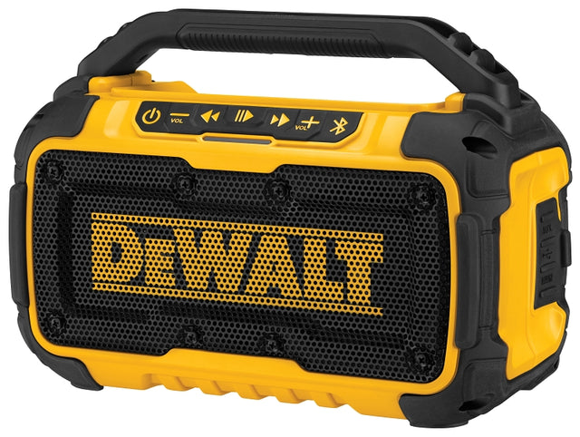 DEWALT 12V/20V MAX Series DCR010 Bluetooth Speaker, Tool Only, 12/20 V, Bluetooth, 15 hr Battery Life