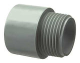 Halex 27351 Terminal Adapter, 1/2 in Male, 10 in L, PVC