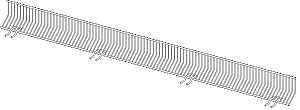 madix MF-348-1 Front Wire Rack, Chrome, Pack of 20
