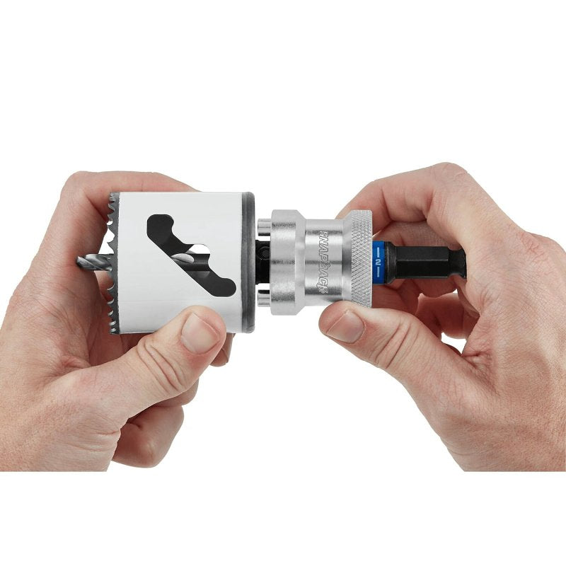 Lenox Speed Slot LXAH9912PBM Hole Saw Arbor, 1/2 in Shank, 1-1/4 to 6 in Dia Bit, Hex Shank