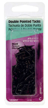 HILLMAN No. 11 X 1/2 in. W X 0.5 in. L Blue Steel Double Point Tack Staple 11 Ga. 1-1/2 oz, Pack of 6