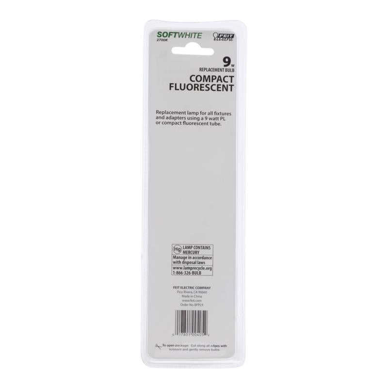 Feit Legacy Bulbs 9 W PL 1.3 in. D X 6.5 in. L CFL Bulb Soft White Specialty 2700 K 1 pk