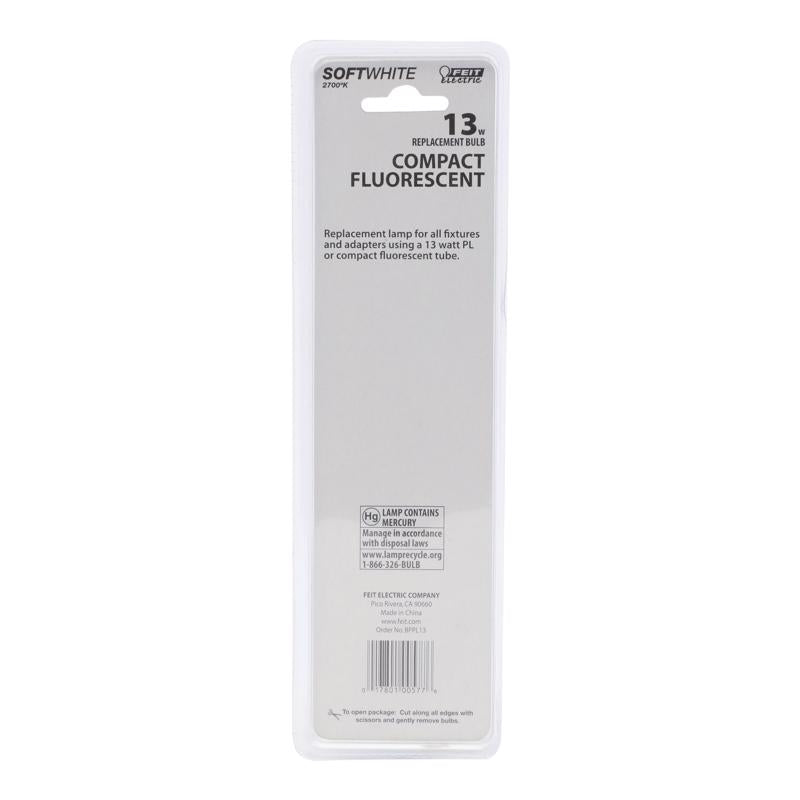 Feit Legacy Bulbs 13 W PL 1.3 in. D X 7 in. L CFL Bulb Soft White Specialty 2700 K 1 pk