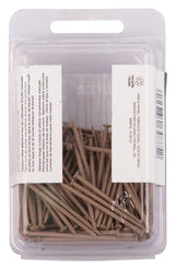 ProSource NTP-088-PS Panel Nail, 15D, 1-5/8 in L, Steel, Painted, Flat Head, Ring Shank, Oak, 171 lb, Pack of 5