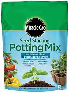 Miracle-Gro 74978890 Seed Starting Potting Mix, 8 qt Bag, Pack of 6