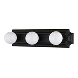 Boston Harbor 045233-VB Vanity Bar Fixture, 100 W, 3-Lamp, G Lamp, Steel Fixture, Venetian Bronze Fixture