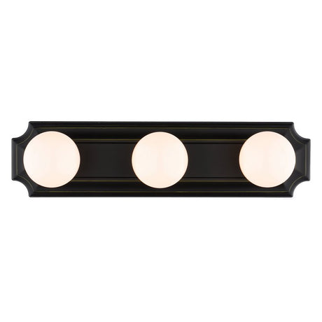 Boston Harbor 045233-VB Vanity Bar Fixture, 100 W, 3-Lamp, G Lamp, Steel Fixture, Venetian Bronze Fixture