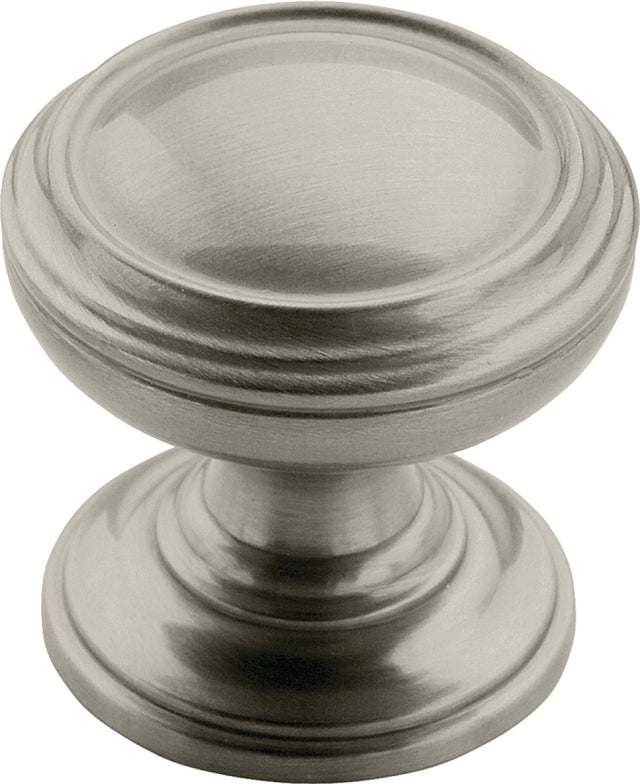 Amerock Revitalize Series BP55342G10 Cabinet Knob, 1-1/4 in Projection, Zinc, Satin Nickel