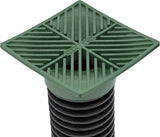 NDS 05 Drain Grate, 6 in Dia, 5.88 in L, 5.88 in W, Square, 1/4 in Grate Opening, HDPE, Green, Yes