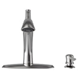 American Standard Mesa 9015.101.075 Pull-Out Kitchen Faucet with Soap Dispenser, 1.8 gpm, 1-Faucet Handle, Lever Handle
