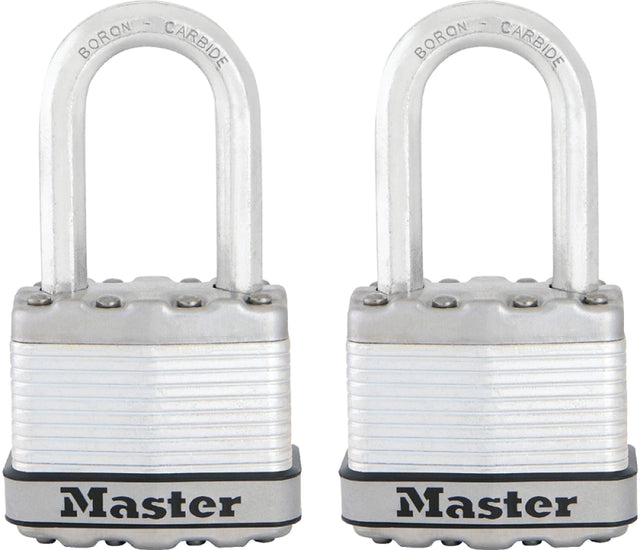 Master Lock Magnum Series M1XTLF Padlock, Keyed Alike Key, 5/16 in Dia Shackle, 1-1/2 in H Shackle, Stainless Steel Body