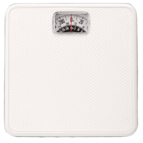Taylor 20004014EXP Bathroom Scale, 300 lb, Analog Display, Steel Housing Material, White, 10-1/2 in OAW, 10-1/4 in OAD