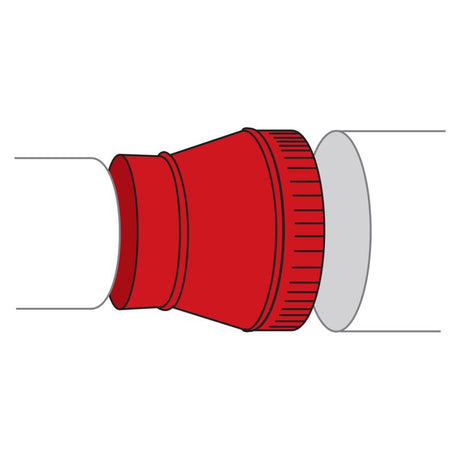 Imperial 3 in. D X 5 in. D Galvanized Steel Furnace Pipe Increaser