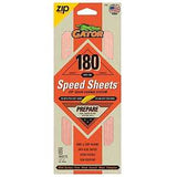 Gator 7476 Hook and Loop Sandpaper, 9 in L, 3-2/3 in W, 180 Grit, Aluminum Oxide Abrasive, Latex/Paper Backing