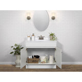 Zenna Home Single White Bathroom Vanity 36 in. W X 18 in. D X 35 in. H