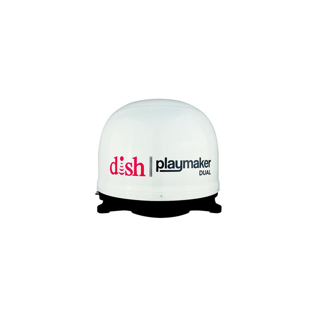 Winegard PL8000 White Dish Playmaker Dual Portable Satellite RV TV Antenna w/o Receiver