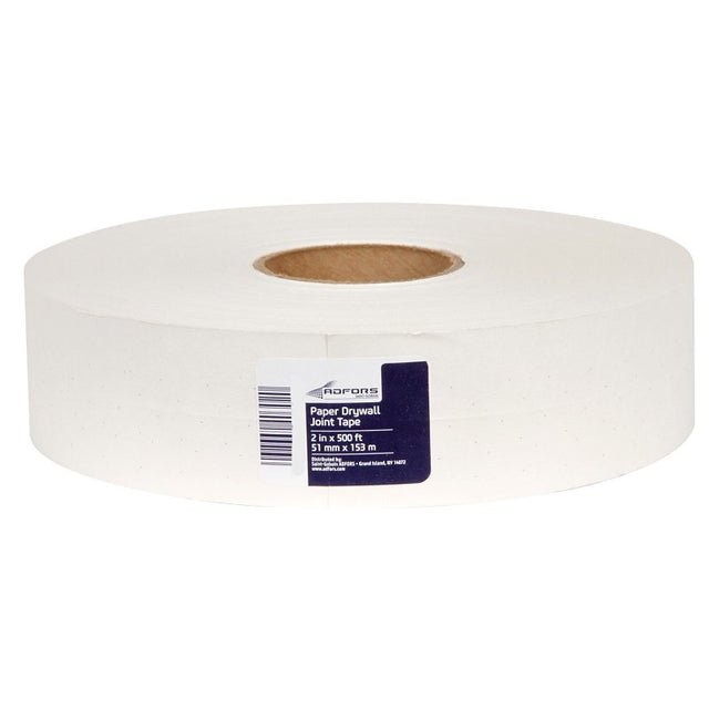 Adfors FDW9236-U Drywall Joint Tape, 500 ft L, 2 in W, White