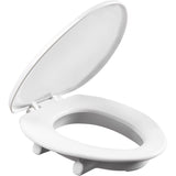 Bemis Independence Asurance Elongated White Plastic Toilet Seat, Pack of 2