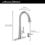 American Standard Maven One Handle Chrome Pull-Down Kitchen Faucet