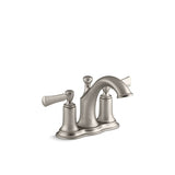 Kohler Brushed Nickel Traditional Bathroom Faucet 4 in.