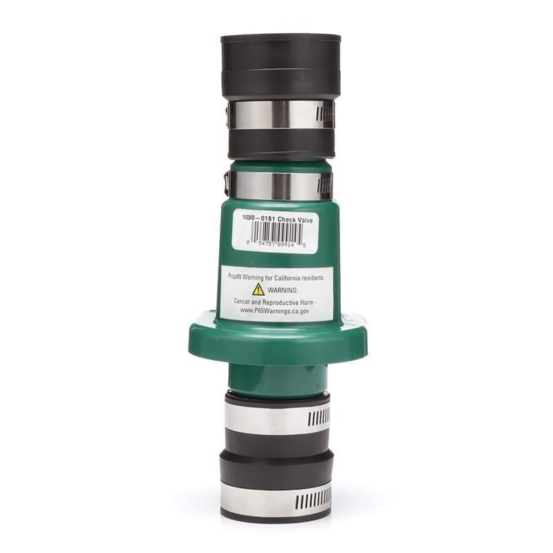 Zoeller 1-1/4 in. D X 1-1/4 in. or 1-1/2 in. D Slip Plastic Check Valve