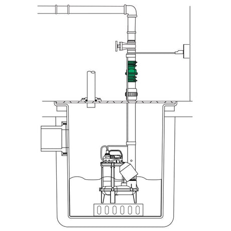 Flint & Walling Zoeller 2 in. D Slip PVC Check Valve, Pack of 4
