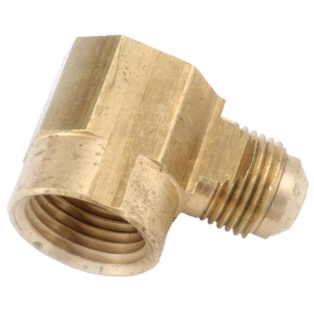 Anderson Metals 1/2 in. Flare Elbow in. X 3/4 in. D FIP Brass 90 Degree Elbow, Pack of 5