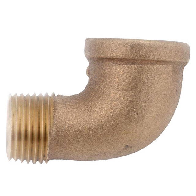 Anderson Metals 1/4 in. FIP in. X 1/4 in. D MIP Brass 90 Degree Street Elbow, Pack of 5