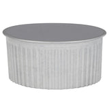 Imperial 3 in. D Galvanized Steel Crimped Pipe End Cap