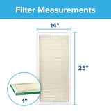 Filtrete 14 in. W X 25 in. H X 1 in. D Polypropylene 700 MPR Pleated Air Filter 1 pk, Pack of 4