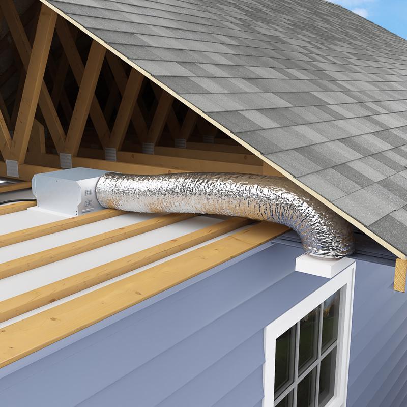 Imperial R6.0 25 ft. L X 5 in. D Silver Poly Duct
