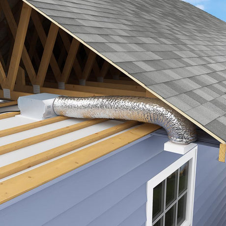 Imperial R4.2 25 ft. L X 6 in. D Silver Poly Duct