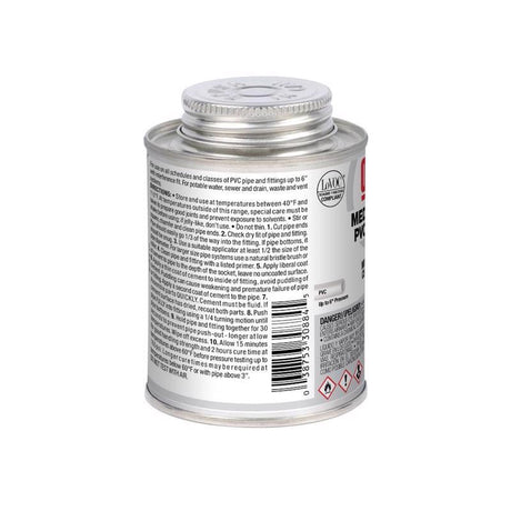 Oatey Gray Cement For PVC 8 oz