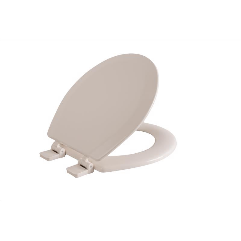 Oakbrook Collection Laurel Round Biscuit Wood Toilet Seat