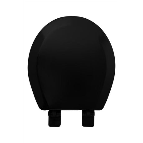 Oakbrook Collection Laurel Round Black Wood Toilet Seat