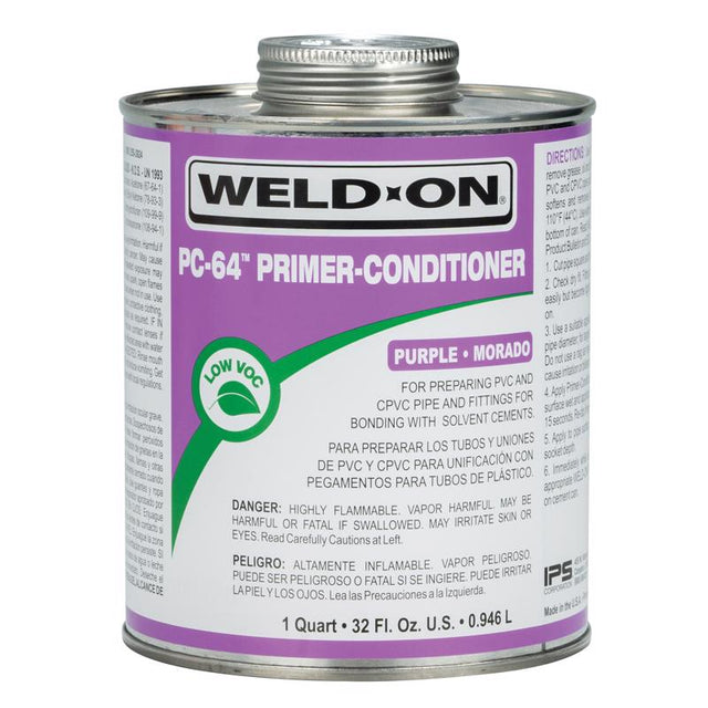 Weld-On PC-64 Purple Primer For CPVC/PVC 32 fl. oz.