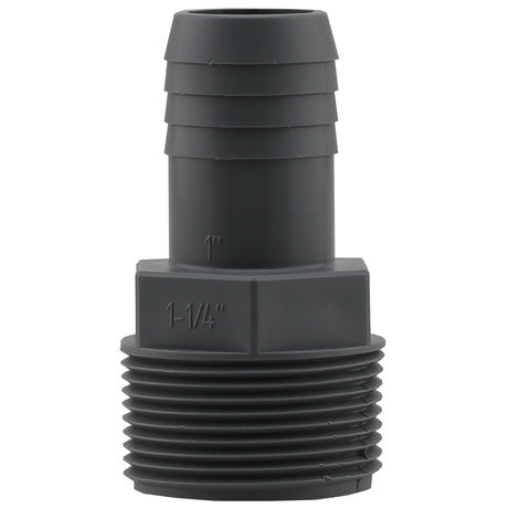 Boshart Industries 1 in. Insert in. X 1-1/4 in. D MPT Polypropylene Reducing Male Adapter 1 pk