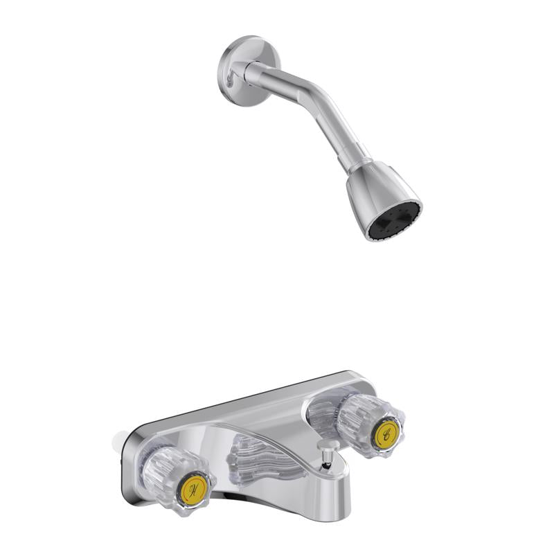 Home Plus 2-Handle Chrome Tub and Shower Faucet
