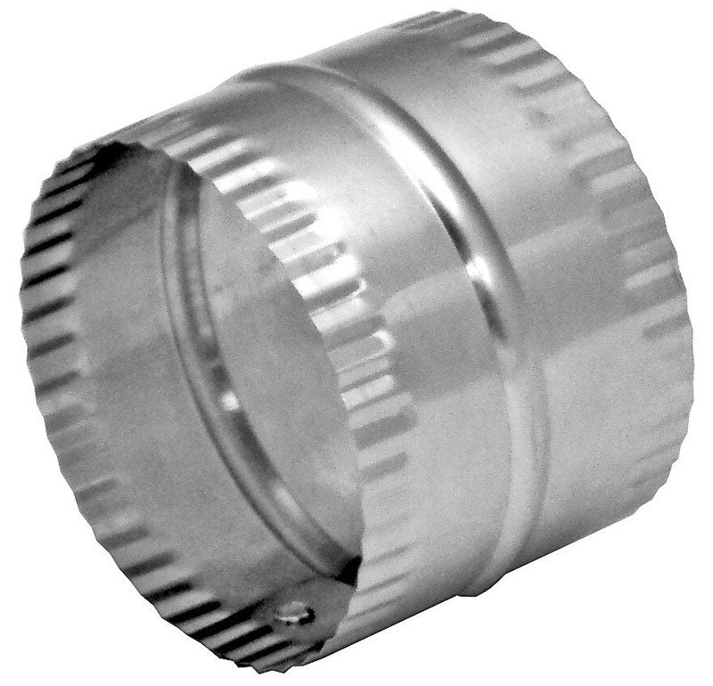 Deflect-O Jordan 3 in. L X 3 in. D Silver/White Aluminum Duct Connector, Pack of 12