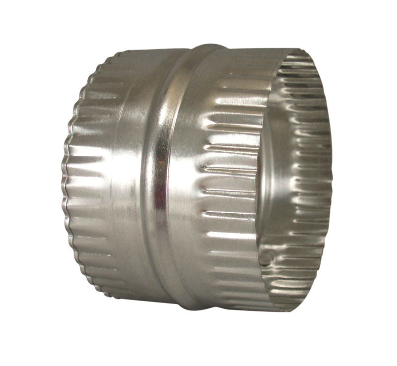 Deflect-O 3 in. L X 4 in. D Silver Aluminum Duct Connector, Pack of 12