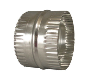 Deflect-O 3 in. L X 4 in. D Silver Aluminum Duct Connector, Pack of 12