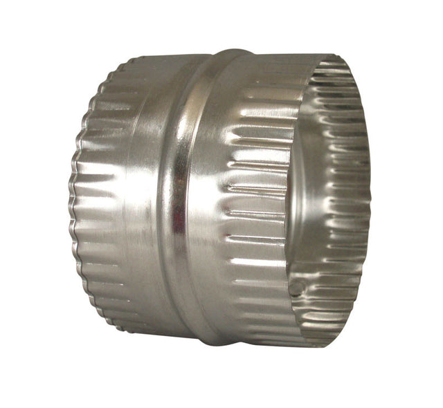 Deflect-O 3 in. L X 4 in. D Silver Aluminum Duct Connector, Pack of 12