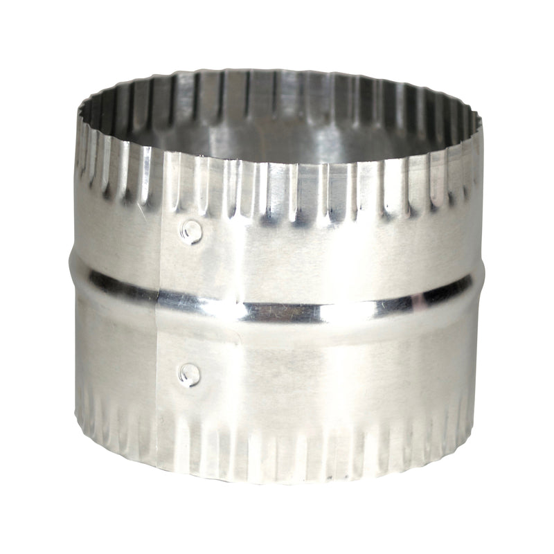 Deflect-O 3 in. L X 4 in. D Silver Aluminum Duct Connector, Pack of 12
