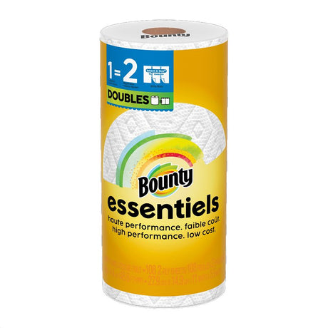 Bounty Essentials Select-A-Size Series 80810311 Paper Towel, 11 in L, 5.9 in W, 2 -Ply, Pack of 24
