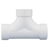Charlotte Pipe 4 in. Hub X 4 in. D Hub PVC 2-Way Cleanout Tee 1 pk