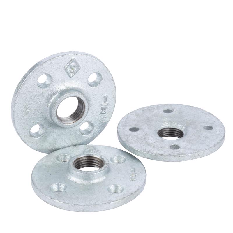 STZ Industries 1/2 in. FIP each Galvanized Malleable Iron Floor Flange, Pack of 5